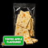 Packet of No Added Sugar Caring Candies Toffee Apple flavoured white chocolate bark