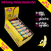 Bulk carton of 30x50g No Added Sugar White Chocolate Bars with Banana Crunch by Caring Candies. Suitable for Diabetic, Low Carb, Glutenfree, Halaal, Keto, and Kosher lifestyles