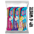 variety pack of 6 assorted sugar-free 50g premium white chocolate bars from Caring Candies. Ideal for those following a diabetic, gluten-free, sugar-free, keto, banting, and low carb lifestyle diet