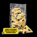 Caring Candies No Added Sugar Choc Bark |  Honey-flavoured Toasted Coconut | 100g
