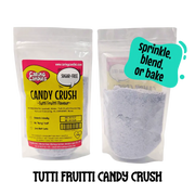 250g packet of sugarfree candy crush for decorating cakes, cookies, biscuits or cupcakes