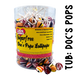 Tub of 200 sugar-free lollipops by caring candies