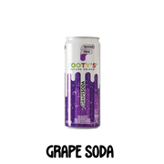 A can of Footy's Sugar free Soda in Grape flavor, 300ml.