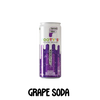 A can of Footy's Sugar free Soda in Grape flavor, 300ml.