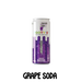 A can of Footy's Sugar free Soda in Grape flavor, 300ml.