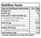 Nutrition facts label for Sugar free ALMOND BRITTLE by Forest Fairies | Banting, Dairyfree, Glutenfree, Halaal, Keto, Low Carb, Diabetics, Vegan
