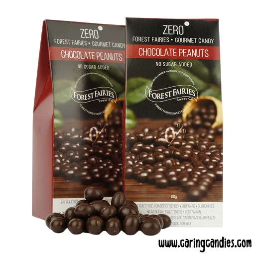 2 packets of Sugarfree Chocolate Peanuts by Forest Fairies | Banting, Dairyfree, Glutenfree, Halaal, Keto, Low Carb, Diabetics, Vegan