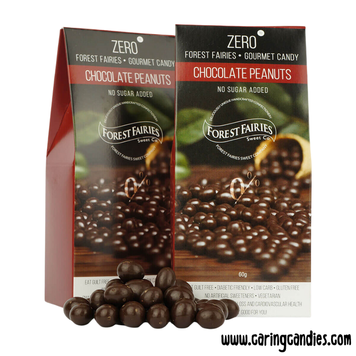2 packets of Sugarfree Chocolate Peanuts by Forest Fairies | Banting, Dairyfree, Glutenfree, Halaal, Keto, Low Carb, Diabetics, Vegan