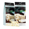 Two packages of Forest Fairies Zero Sugarfree Keto Almond Nougat on a transparent background