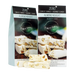 Two packages of Forest Fairies Zero Sugarfree Keto Almond Nougat on a transparent background