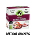 Gluten free Beetroot Seed Crackers from Gracious Bakers. Sugar free, and suitable for Diabetics, banting, and keto diets