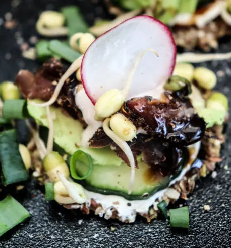 Gluten free zesty zucchini Seed Crackers from Gracious Bakers. Sugar free, and suitable for Diabetics, banting, and keto diets