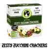 Gluten free zesty zucchini Seed Crackers from Gracious Bakers. Sugar free, and suitable for Diabetics, banting, and keto diets