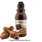 Bottle of sugar free, dairy free, gluten free and vegan barbeque sauce from Martinnaise. Suitable for Diabetics, banting and keto lifestyles
