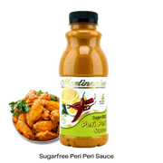 Bottle of Martinnaise sugarfree dairyfree glutenfree peri peri sauce