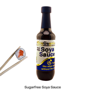Bottle of sugar free, dairy free, soya free, and gluten free soya style sauce from Martinnaise.