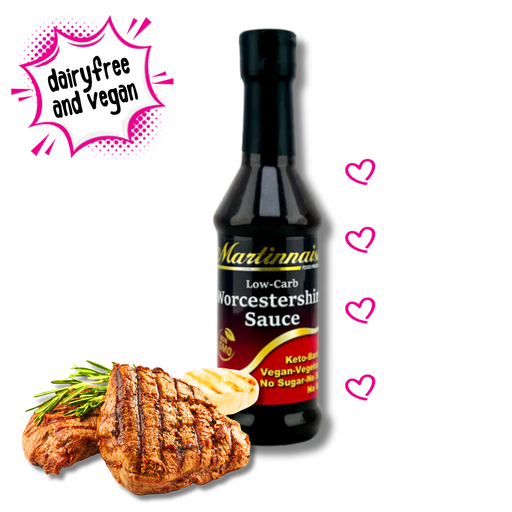 Bottle of Martinnaise sugarfree dairyfree glutenfree worcestershire sauce