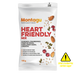 A 100g bag of Montagu Heart Friendly Mix snack. The white packaging features red and orange text, with illustrations of almonds, pumpkin seeds, sunflower seeds, and dried cranberries.