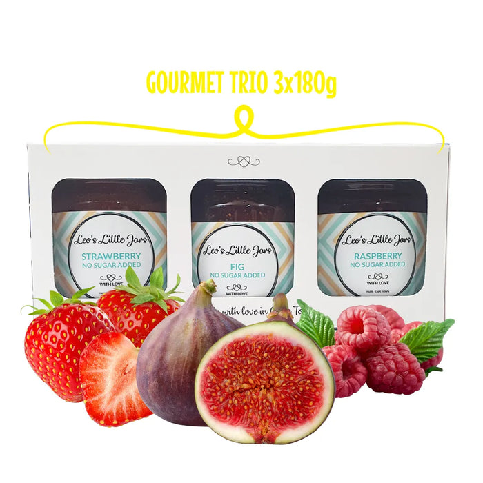 3 pack of assorted diabetic jam. sugar free strawberry jam, fig jam and raspberry jam