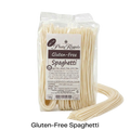 Packet of Glutenfree Pasta Regalo spaghetti with uncooked spaghetti in front of it