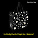 Eco-friendly Reusable Waterproof Large Shopping Bag with Black and White Design