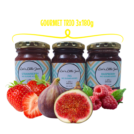 3 pack of assorted diabetic jam. sugar free strawberry jam, fig jam and raspberry jam