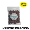 Nuts: 100g Sugarfree Salted Caramel Coated Almonds