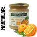 Jar of Thistlewood No Added Sugar marmalade jam on a clear backgroundbackground