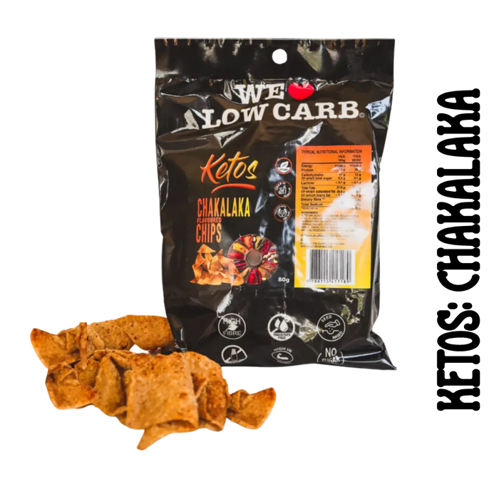Packet of We Love Low Carb Chakalaka Flavoured Chips