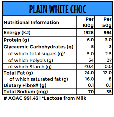 Chocolate: 1kg Melting | WHITE
