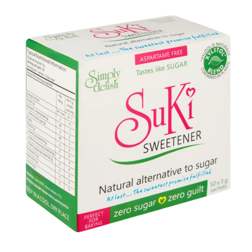Suki Natural Sweetener by Simply Delish made from a xylitiol and stevia blend
