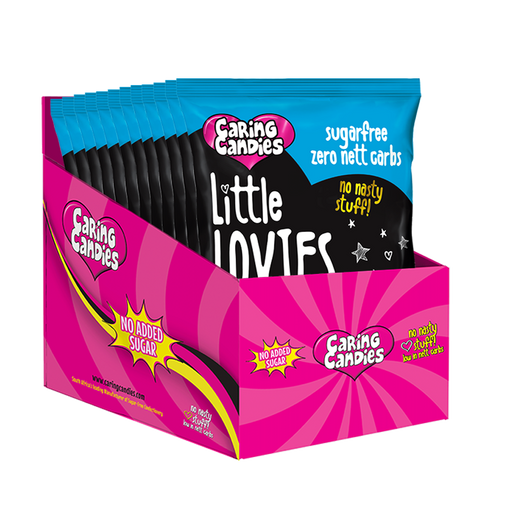 Sugar free keto peppermint  flavoured Little Lovies Sweets by Caring Candies | Diabetic, Banting, Candida, Halaal, Kosher, Vegan