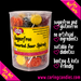 Tub of 100 assorted sour flavoured sugar free hand crafted mini round lollipops