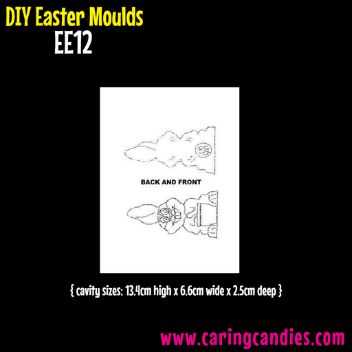 Hollow Chocolate Easter Mould to make your own diy easter bunny treats