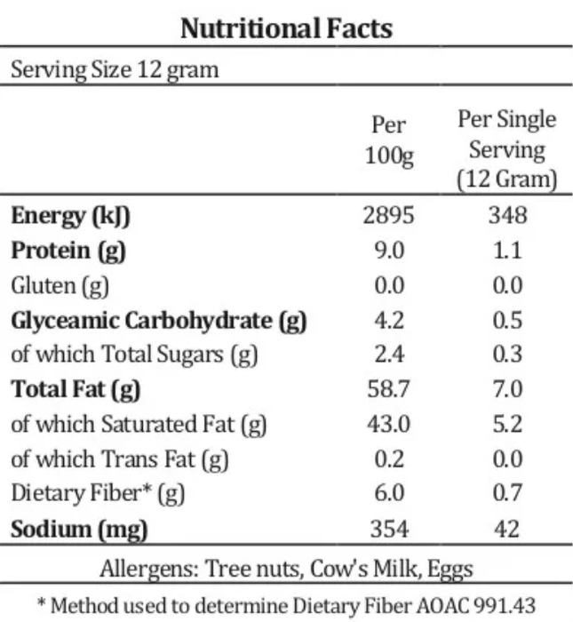 Sugarfree vanilla biscuits nutrition facts by Gracious Bakers. Glutenfree, Keto, Low Carb, Sugarfree, Suitable for Diabetics