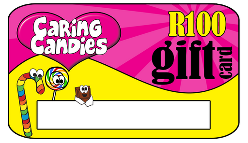 R100 Caring Candies Gift Card by Caring Candies | Discount, Gift, Gift Card, Kosher, Voucher